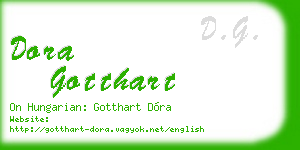 dora gotthart business card