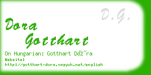 dora gotthart business card